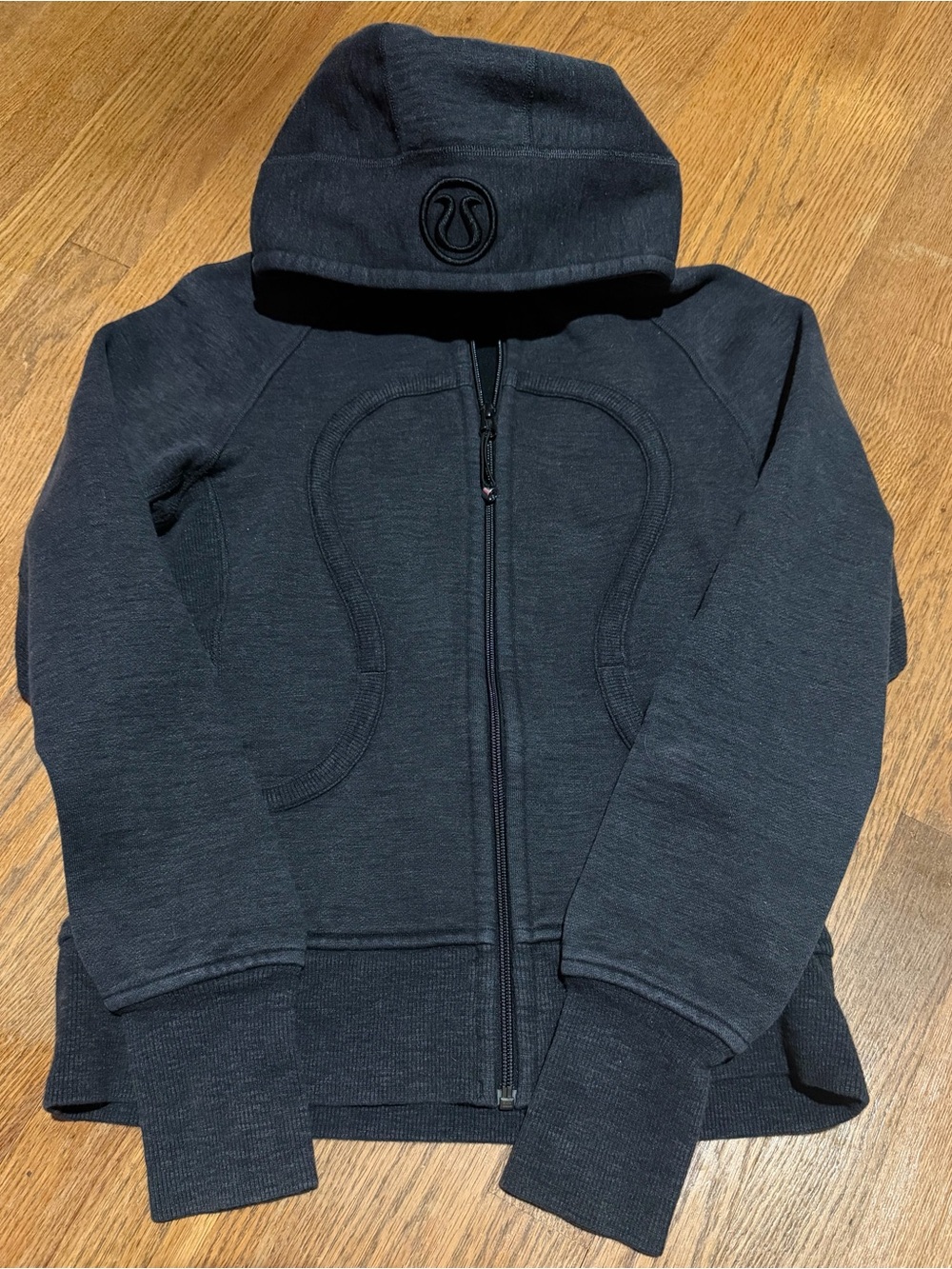 lululemon athletica Black Hooded Full-Zip Jacket
